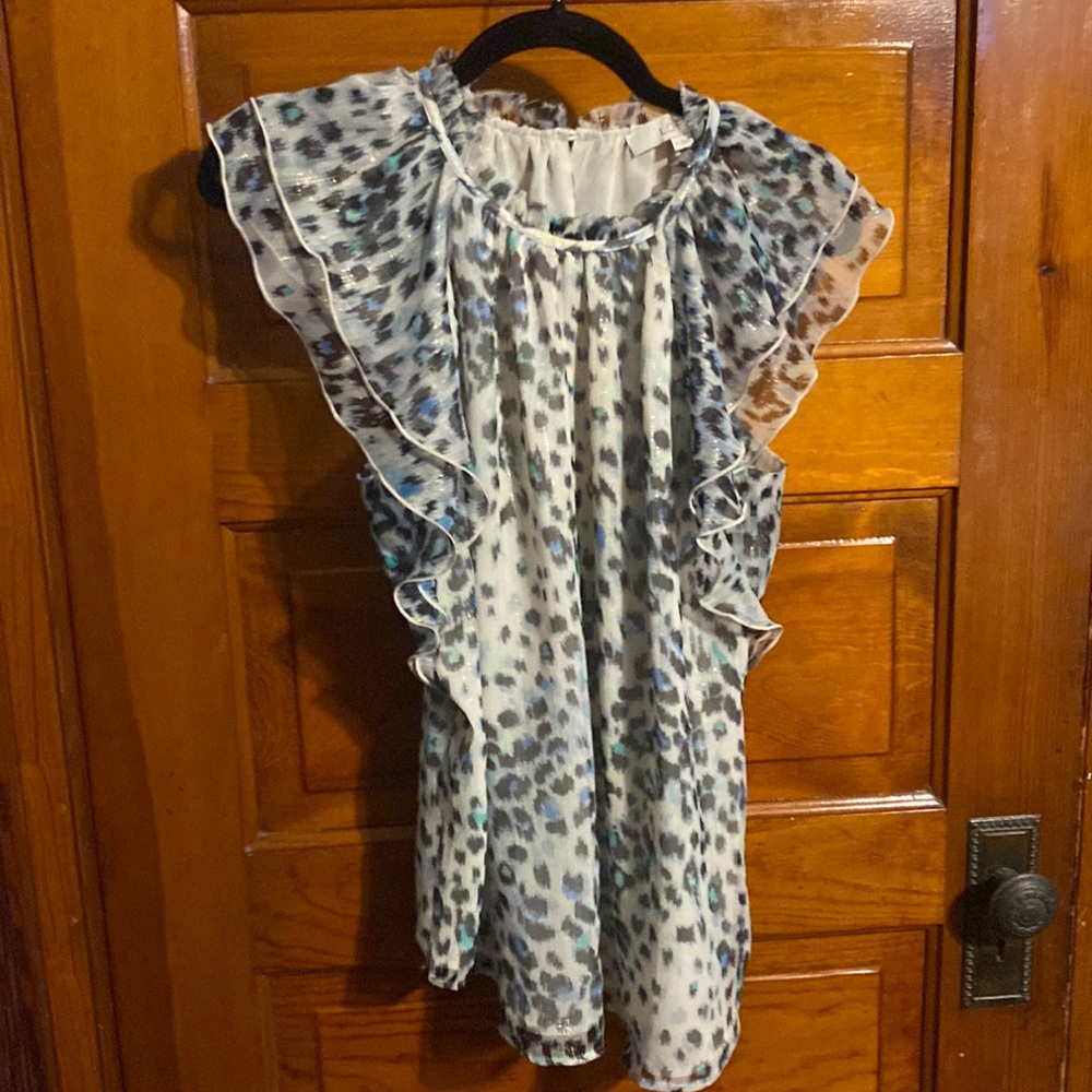 Loft animal print top